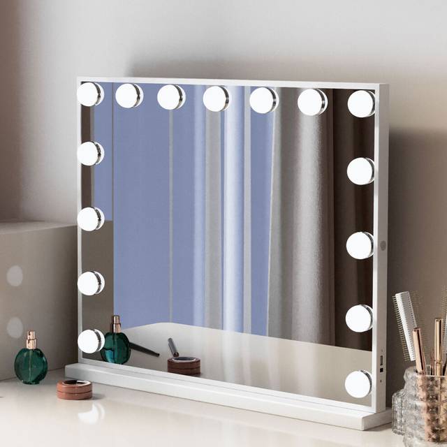 FENCHILIN 58x46cm Hollywood Vanity Mirror with Lights
