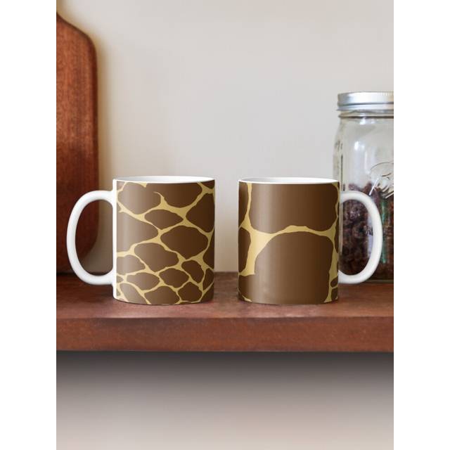 (Seamless repeating pattern of giraffe skin-5299) Coffee Mugs 11oz Bouquet Floral beautiful pattern Ceramic Mug Cute Novelty Christmas Gifts