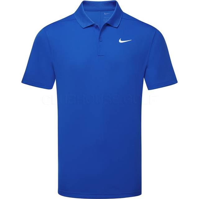 Nike Dri-FIT Victory Solid Polo Shirt - Game Royal/White Game Royal/White / M
