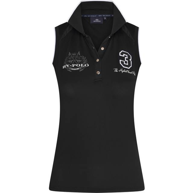Women's sleeveless riding polo HV Polo Favouritas Tech - Noir