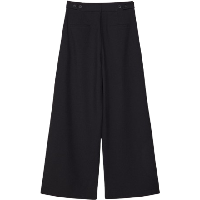 Stradivarius Super wide-leg adjustable trousers Black 14