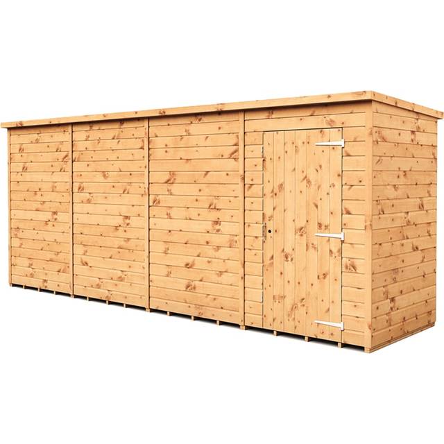 Shiplap Pent 8 ft. W x 5 ft. D Wooden Tongue & Groove Garden Shed (243.84cm W X 152.4cm D)