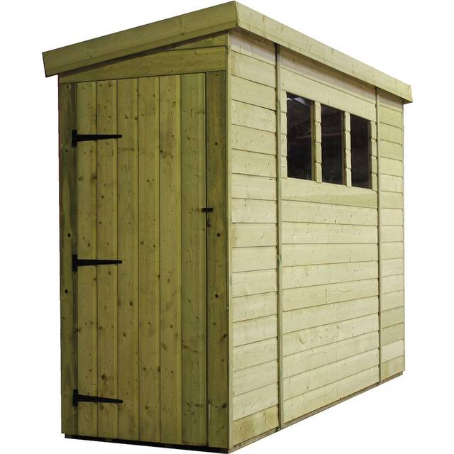 Empire Sheds Empire 2600 Pent 14x3ft Wooden Garden Shed Door Le Side Panel, Green
