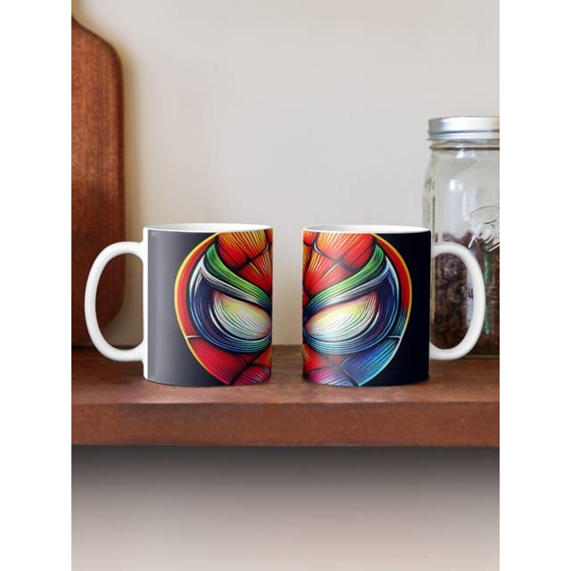 (Colorful Artistic Spider-Man Design-7420) Coffee Mugs 11oz Golden Aurora Ceramic Mug Cute Novelty Christmas Gifts