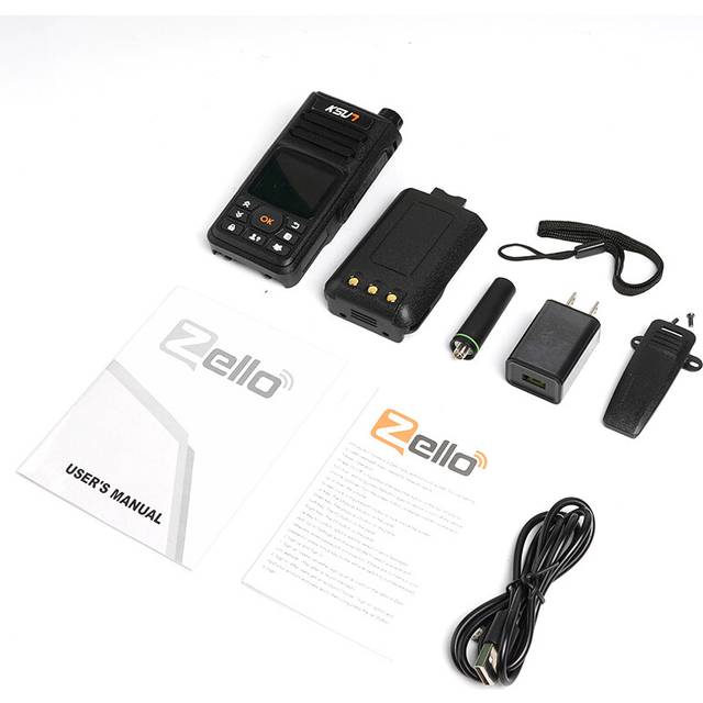 (ZL18 1PCs) KSUT ZL18 Zello Walkie Talkie 4g Sim Card WiFi Network Cell Phone Radio Long Range 100 Miles GPS Professional