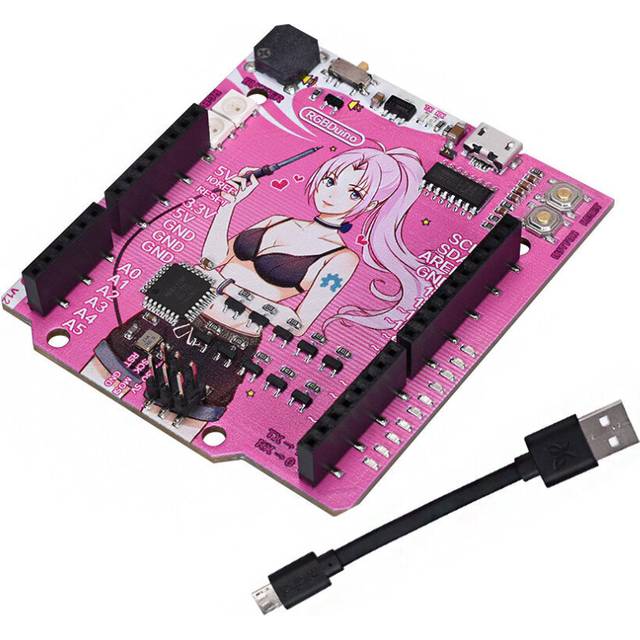 5Pcs RGBDuino UNO V1.2 Jenny Development Board ATmega328P Chip CH340C VS UNO R3 Upgrade for Raspberry Pi 4 Raspberry Pi 3B Geekcreit for Arduino