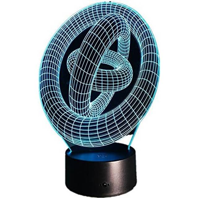Artistic Abstraction Modern 3D USB Night Light Colorful Color Changing LED Desk Table Light Lamp for Home Bedroom Decoration