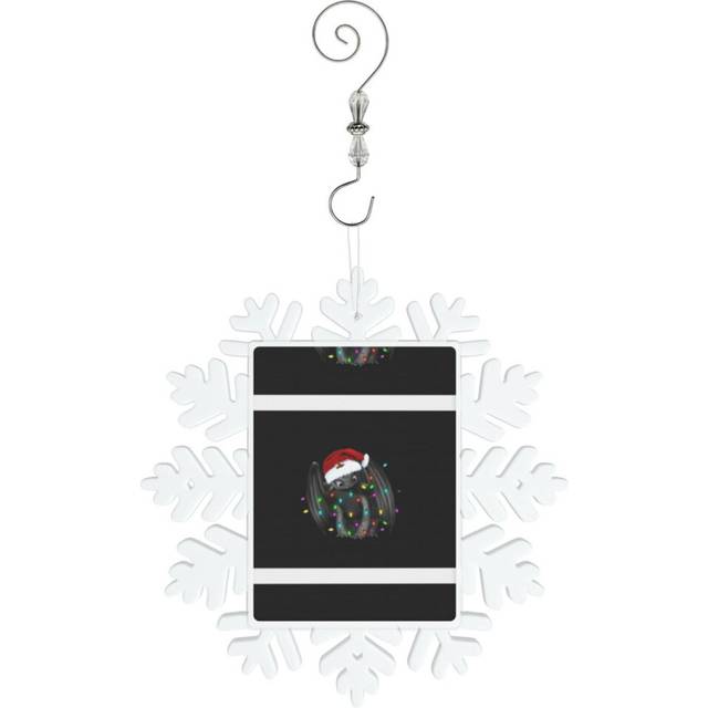 (Toothless Dragon Santa Christmas Lights Shirts=3792) Christmas Ornament Snowflake Tree Decoration Car Hanging Charm Gift with Hook Keepsake for Frien