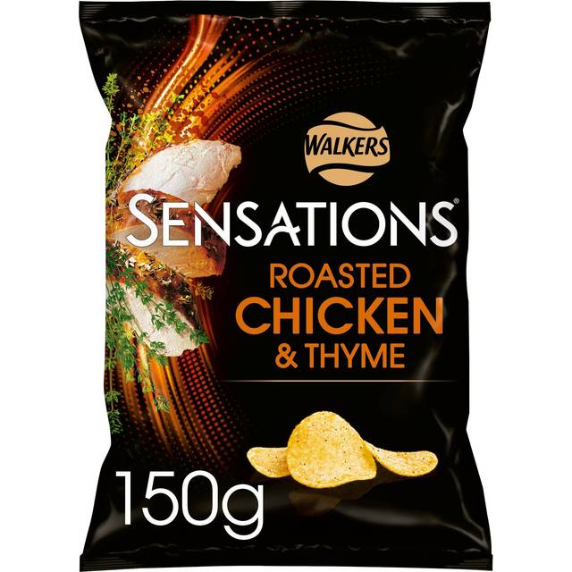 Walkers Sensations Roast Chicken & Thyme Sharing Crisps 150g