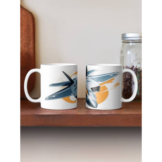 (Flying F-22 Raptor-8447) Coffee Mugs 11oz dream big Ceramic Mug Cute Novelty Christmas Gifts