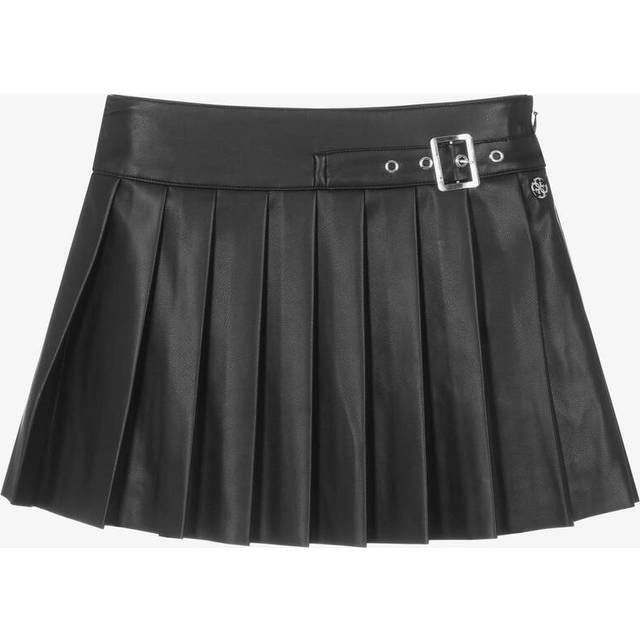 Guess Junior Girls Black Faux Leather Skirt - 10 year