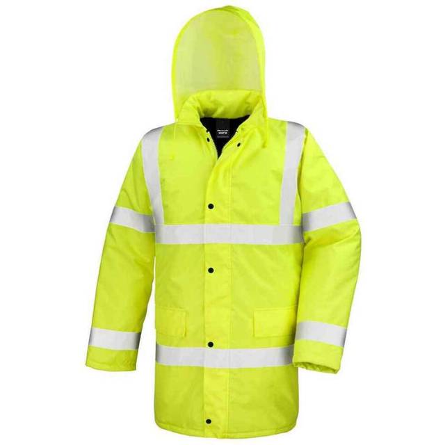 (3XL, Fluorescent Yellow) Result Core Unisex Adult Motorway Hi-Vis Safety Jacket