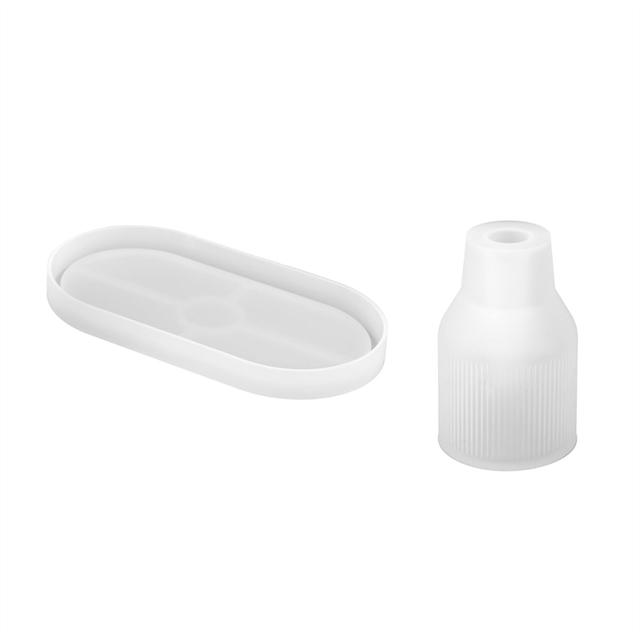 CNNOTEPAD Epoxy Resin Molds Flower Vase Casting Silicone