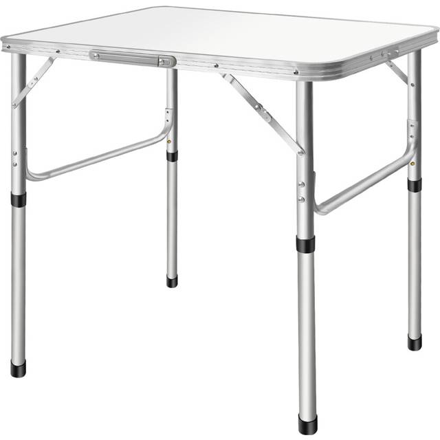 Garden Table Aluminium Camping Table Folding Side Table for Garden Outdoor Picnic Height Adjustable Lightweight Heavy Duty