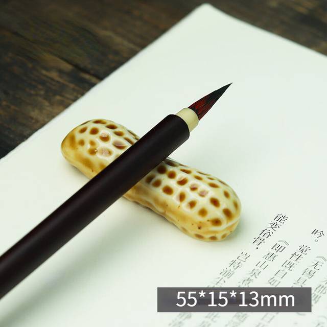 (Peanut) Ceramics Pens Stand Holder Animal Kawaii Goose Cat Panda Chinese Writing
