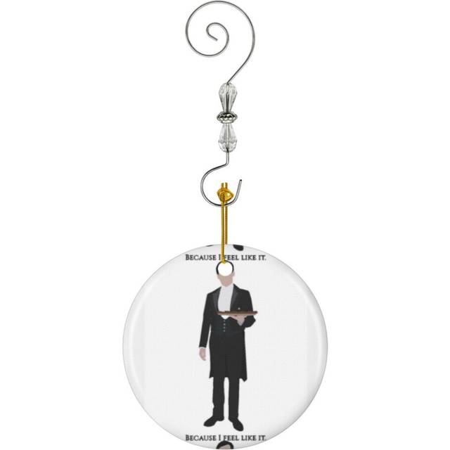 (Downton Abbey Thomas Barrow Arts Decoratifs Geometric Shapes Astronomy In Your Home-6525) Christmas Ornaments Ceramic Charm with Hook Crystal Handmad