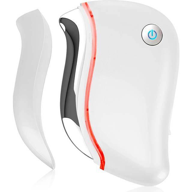 Chronus Heat Electric Gua Sha Tool, 4-in-1 Multi-Function Face Massager, Facial, Double Chin, Awakening Skin, Deep Treatment - white