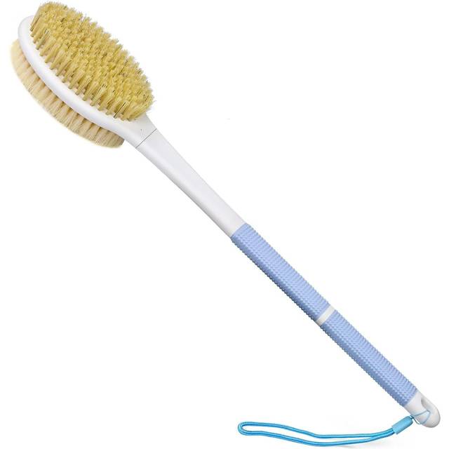 Back Scrubber Brush, Shower Brush with Long Handle, Exfoliating Back Brush, Wet or Dry Bath Brush for Men Women