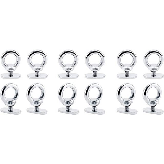 12Pack Stainless Steel Kayak Track Mount Tie Down Rail Accessory for Kayak Canoe Boat