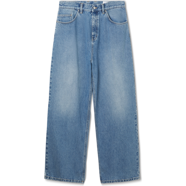 Embroidered Relaxed Jeans - Light Blue (30)
