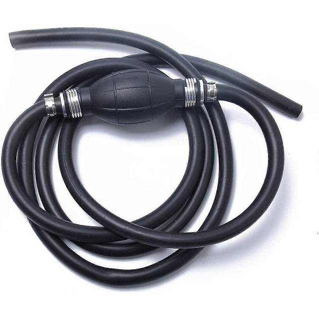 (As show, One size) gas fuel pump hose, fuel primer bulb, universal gasoline fuel pump suction hose w/ fuel transfer pump (8mm)