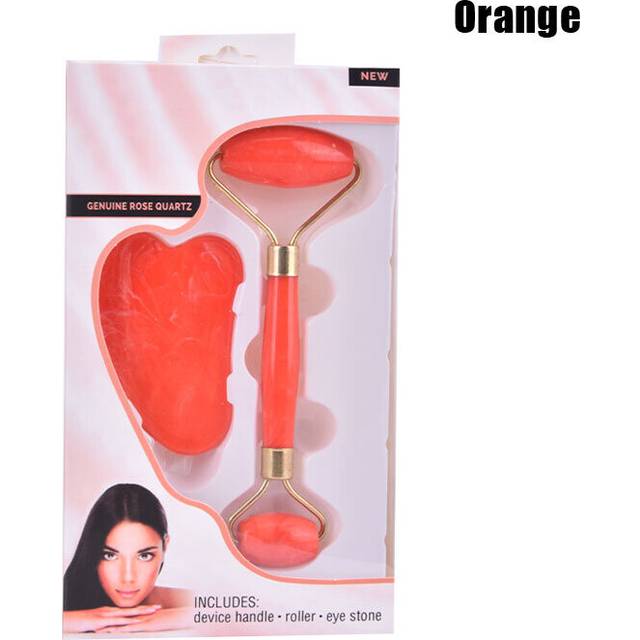(a-OG) Natural Jade Gua Sha Scraper Board Face-lifting Massager Guasha Facial Massager Roller Scraping Slimming Tools