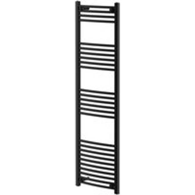 Wholesale Domestic Colore Marco Curved Heated Towel Rail | Matt Black | Mild Steel | 1600mm x 500mm