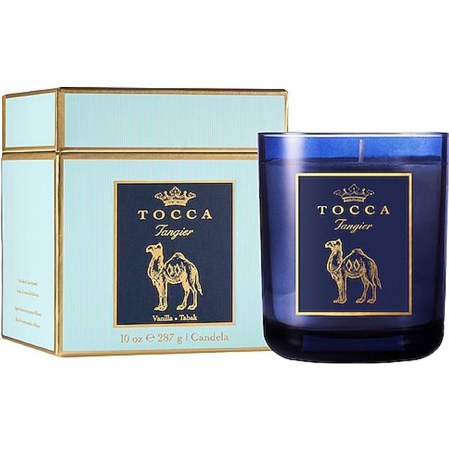 TOCCA Tangier 10oz Candle - Vanilla & Tabak Scented  Hand Poured Soy-Wax Blend with 100% Cotton Wick  60 Hour Burn Time
