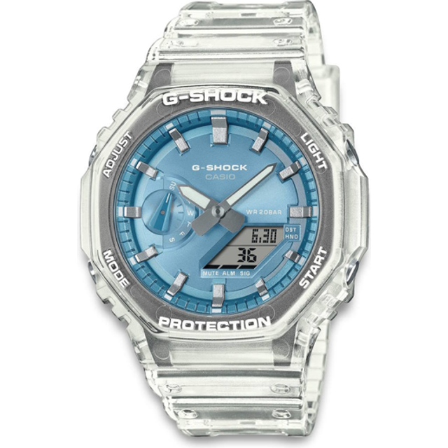 Casio Gents Metallic Dial Series Sky Blue G-Shock Watch GA-2100BM-7A2E