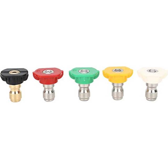 Spray Nozzle,5PCS High Pressure Washer Spray Nozzle 1/4in Quick Connect 5 Colors 5 Angles for Karcher K(B)