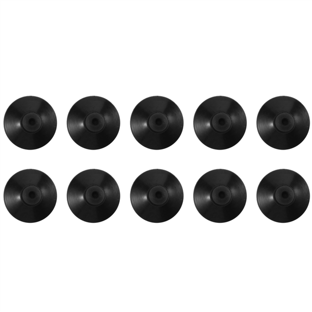 10 x Black rubber 27mm Suction Cup Clip Sucker For Fish Tank