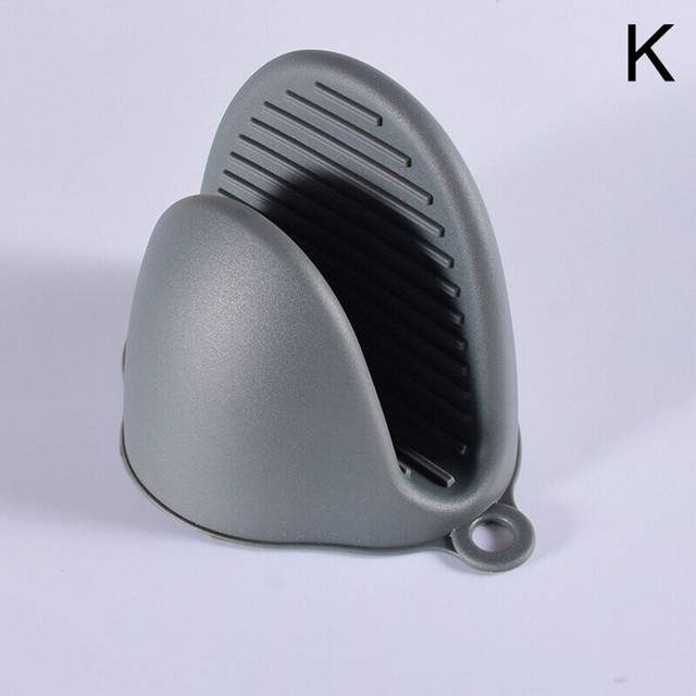 (K) Kitchen Silicone Heat Resistant Gloves Clips Non Stick Anti-Slip Pot Dish Bowl Holder Clip Cooking Baking Oven Mitts Hand Clip
