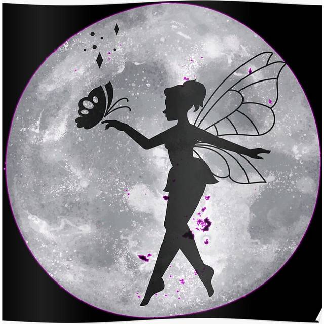 "(Birth of a Star Moon Fairy Tank Top=3087) Posters 16x20"" or 18x18inch Wall Art Living Room Bedroom DÃ©cor Print"