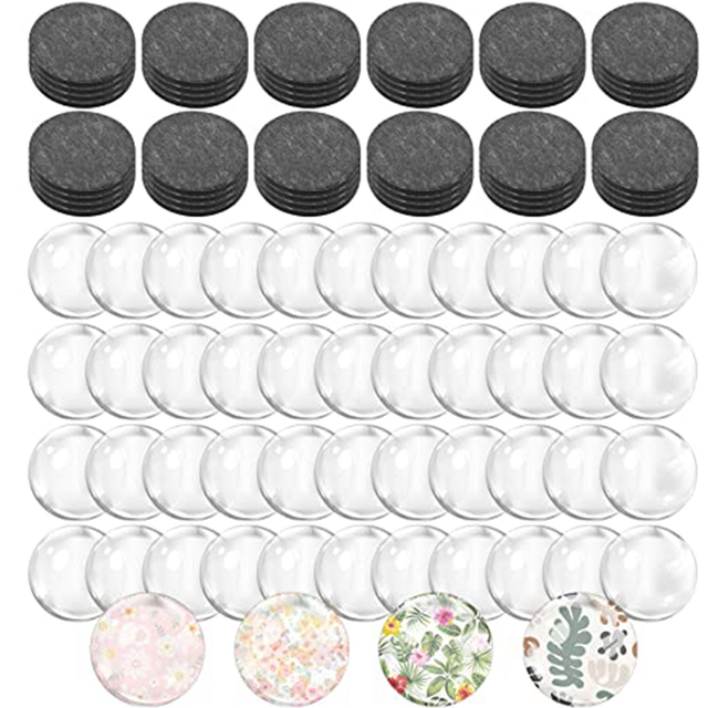 48 Sets Craft Fridge Magnet Glass Ceramic