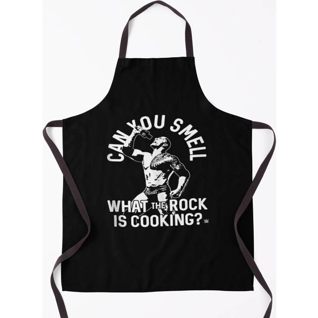 WWE Can You Smell What The Rock Is Cooking Grill Aprons for Kitchen BBQ Chef