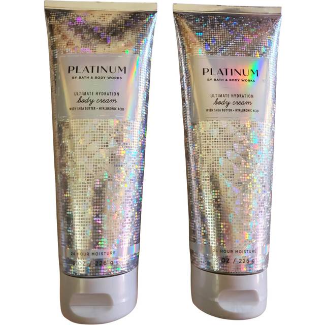 Bath & Body Works Platinum Ultimate Hydration Body Cream 8 Ounces Pack of 2