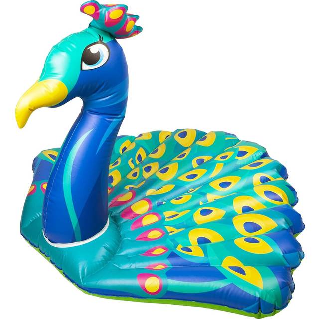 Giant Inflatable Peacock Lounger Beach & Pool Float Sturdy PVC Vinyl