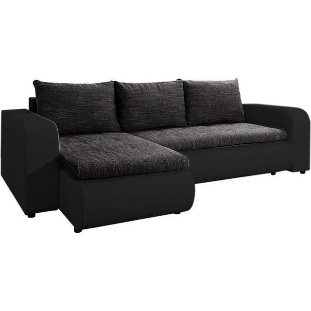 (Charcoal Berlin) TU Berlin Sofa - Universal Side Sofa Bed - Corner Sofa - Sofa Bed With Storage