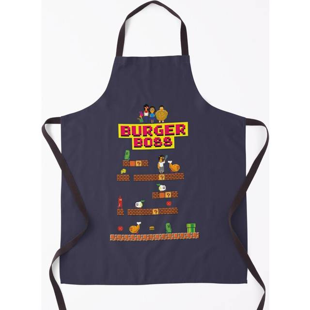 Burger Boss pixel art Grill Aprons for Kitchen BBQ Chef