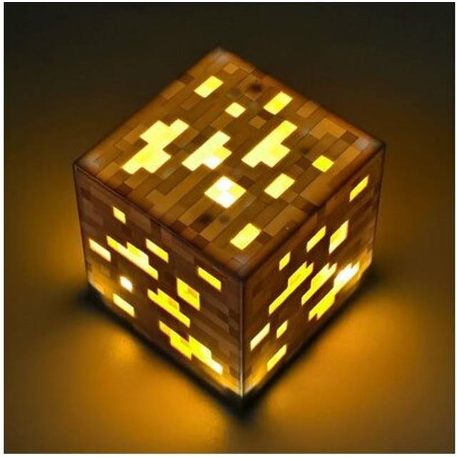 (Yellow Ore Lights) Light-Up Wall Torch Night Lamp Ore Lights Creeper Lighting Kids Child Toy Gifts