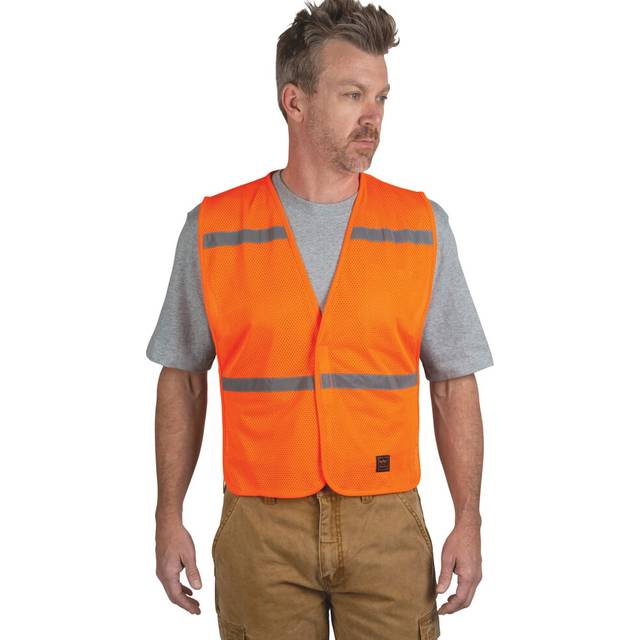 Walls Enhanced Visibility Mesh Safety Vest  Orange  One Size