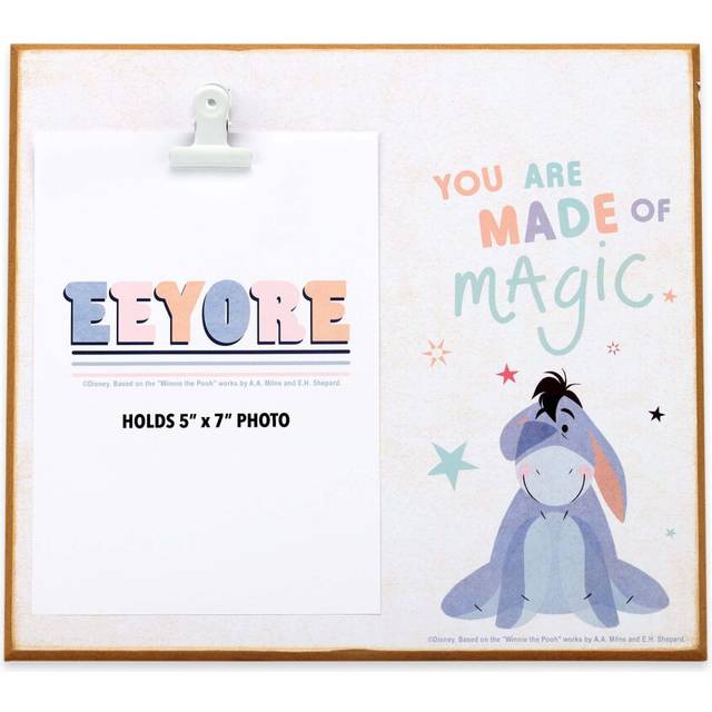 Disney Winnie the Pooh Eeyore Made of Magic Wood Photo Clip Frame for 5x7 Picture - Cute Eeyore Photo Frame