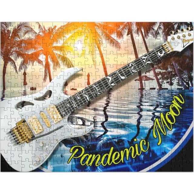(Pandemic Moon- Electric Sunset =1368) Jigsaw Puzzle Wooden 300-Piece for Adults Kids Seniors- Home Decor Family Activity Game Wall Art 38x26cm / 15x1