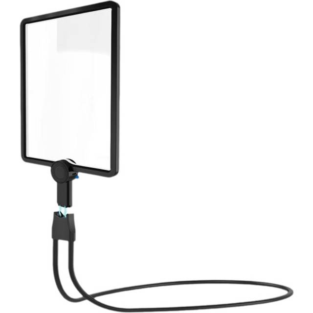 5X Hands Free Magnifying Glass with 50 LED Light,Gooseneck Page Magnifier for Senior Low Vision Reading,Repairing,Sewing