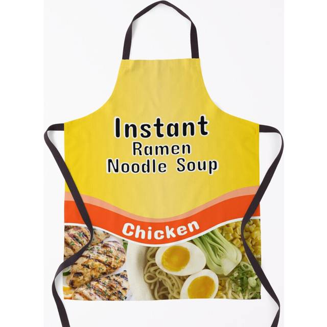 Instant Ramen Noodle Grill Aprons for Kitchen BBQ Chef