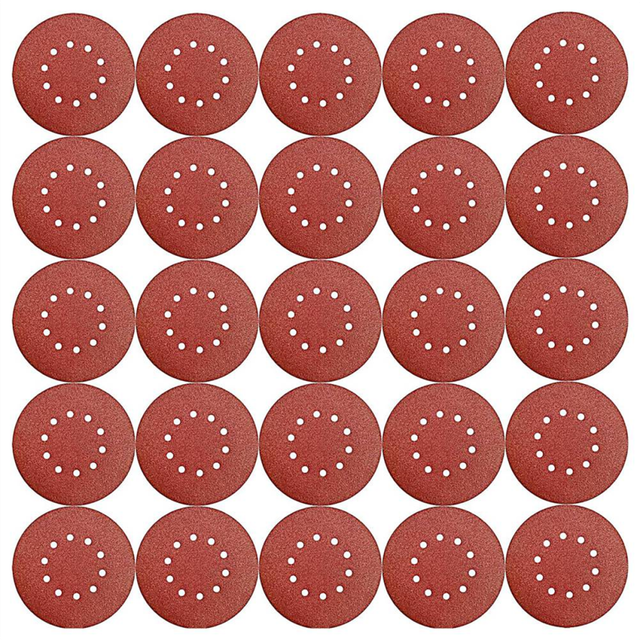 50Pack 9Inch 10Hole 40 Grit Hook-and-Loop Drywall Sandpaper