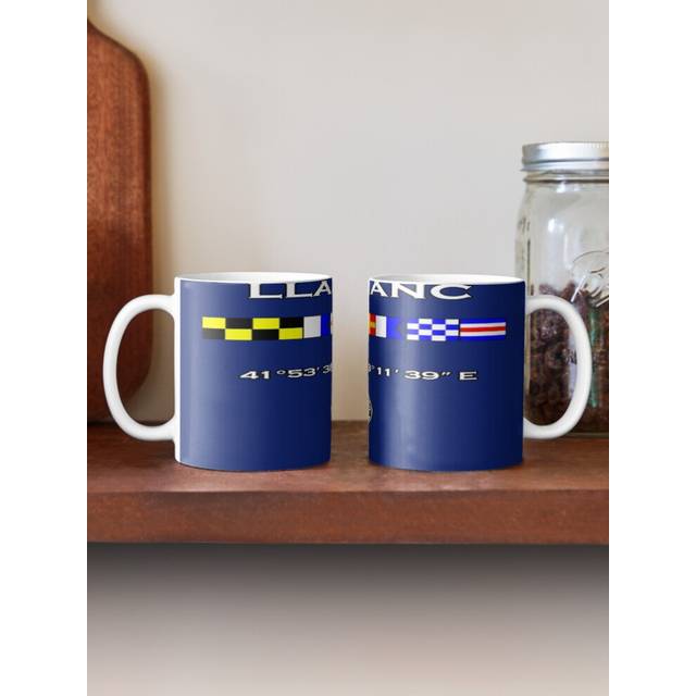 (Llafranc Costa Brava nautical flags-5108) Coffee Mugs 11oz Fantasy Football Shirt, Football Fan Gift, Fantasy Football Tee, Funny Husband Shirt, Fath