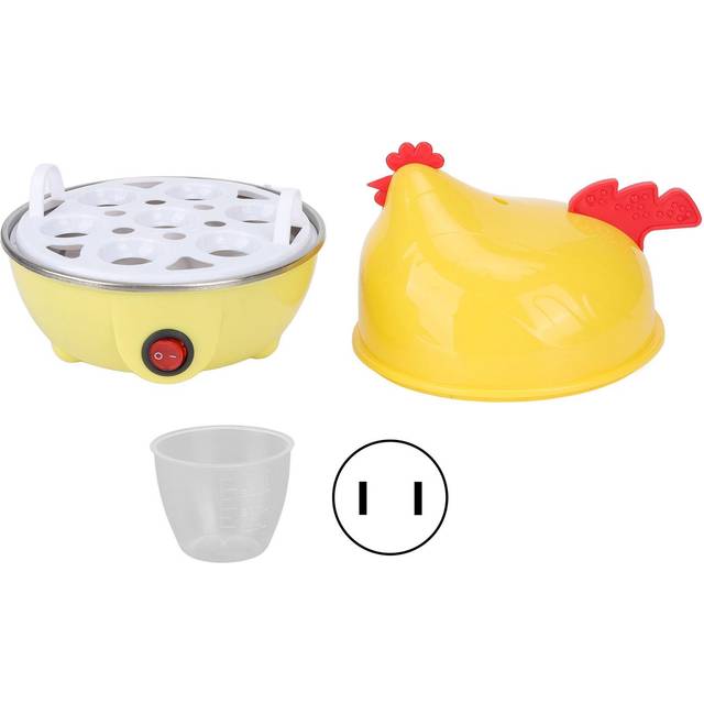 Electric Egg Cooker Multifunction Chicken Shape Rapid Egg Boiler 7 Egg Capacity Automatic Shut Off
