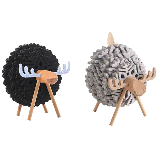 Sheep Shape Coasters Cup Pads Insulated Round Felt Mats