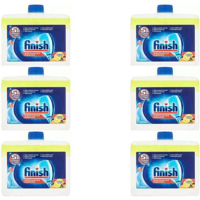 Finish Dishwasher Cleaner Lemon Sparkle 250ml (Pack of 6)